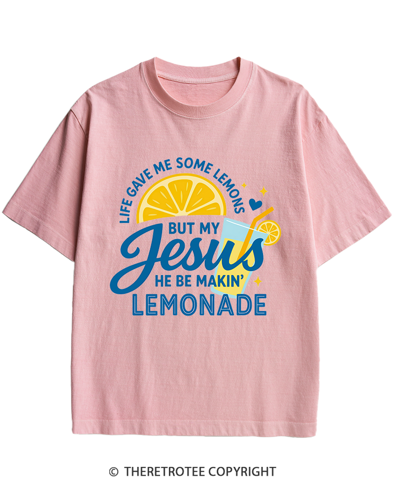 TheRetroTee Life Gave Me Some Lemons Heavy Cotton T-Shirt