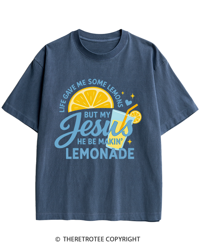 TheRetroTee Life Gave Me Some Lemons Heavy Cotton T-Shirt