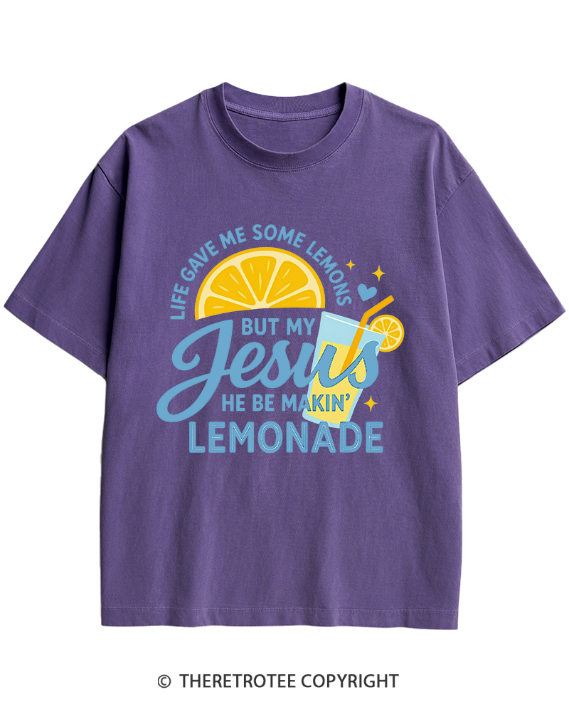 TheRetroTee Life Gave Me Some Lemons Heavy Cotton T-Shirt