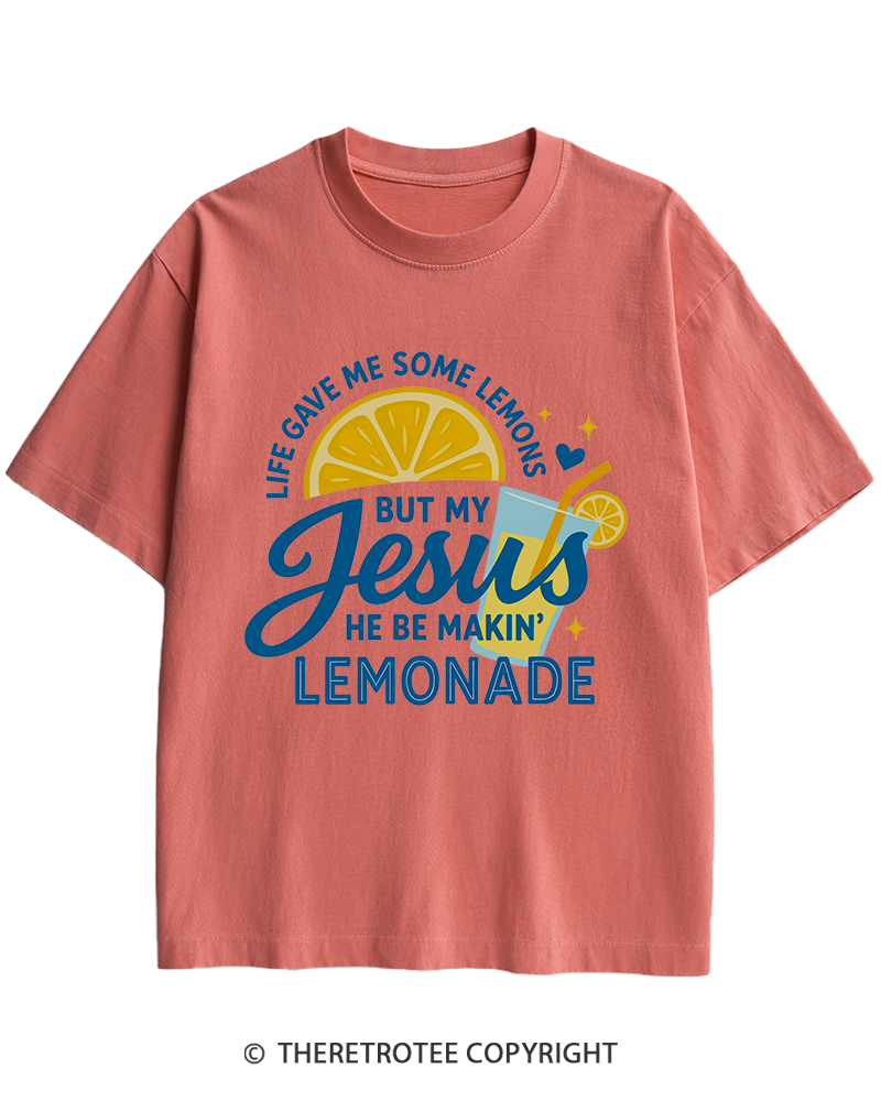 TheRetroTee Life Gave Me Some Lemons Heavy Cotton T-Shirt