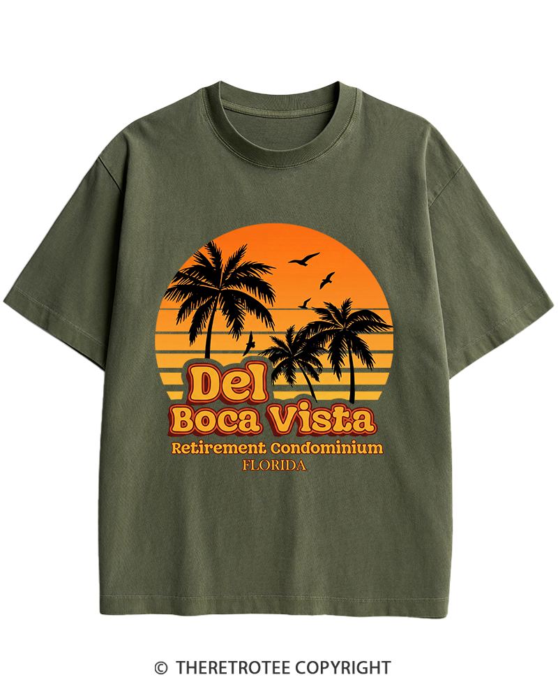 TheRetroTee Del Boca Vista 1990s Heavy Cotton T-Shirt