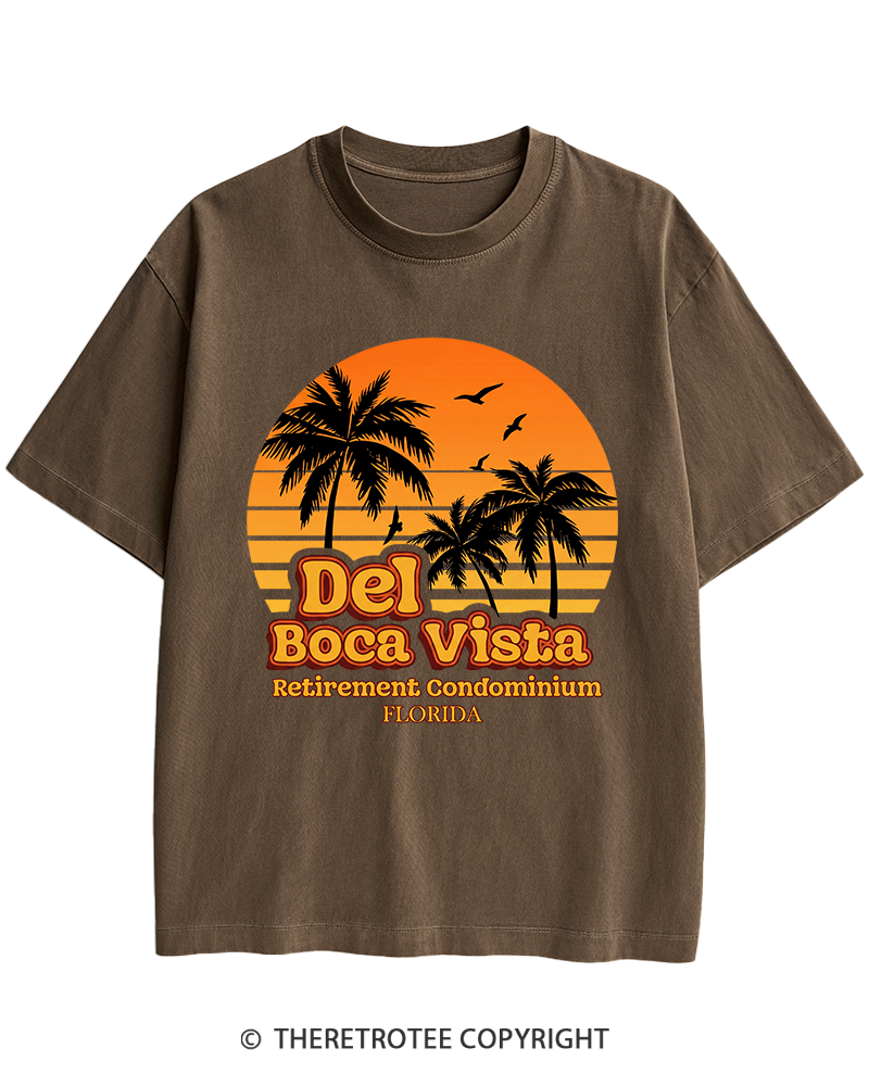 TheRetroTee Del Boca Vista 1990s Heavy Cotton T-Shirt
