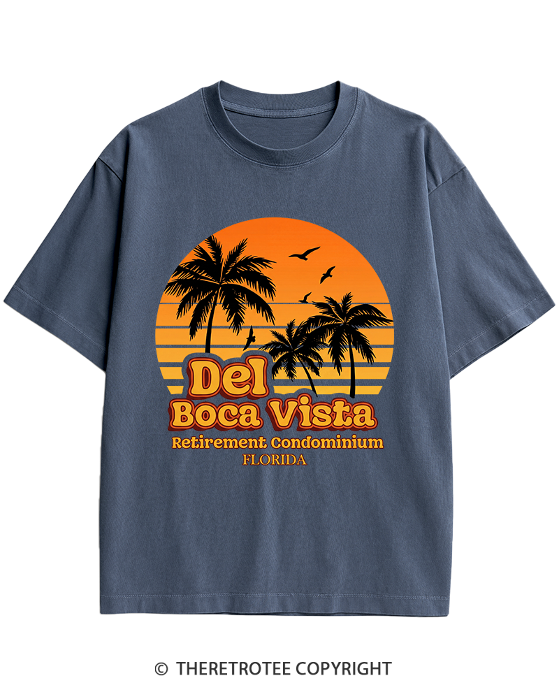 TheRetroTee Del Boca Vista 1990s Heavy Cotton T-Shirt