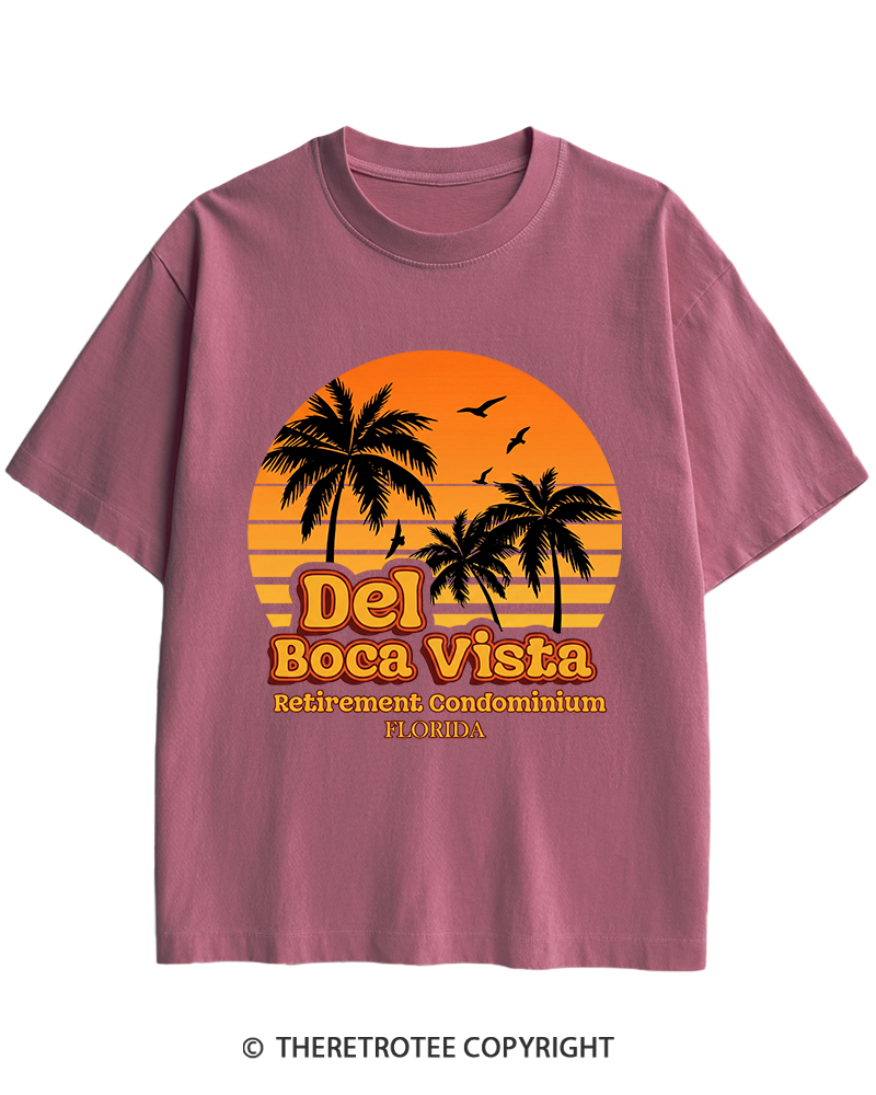 TheRetroTee Del Boca Vista 1990s Heavy Cotton T-Shirt