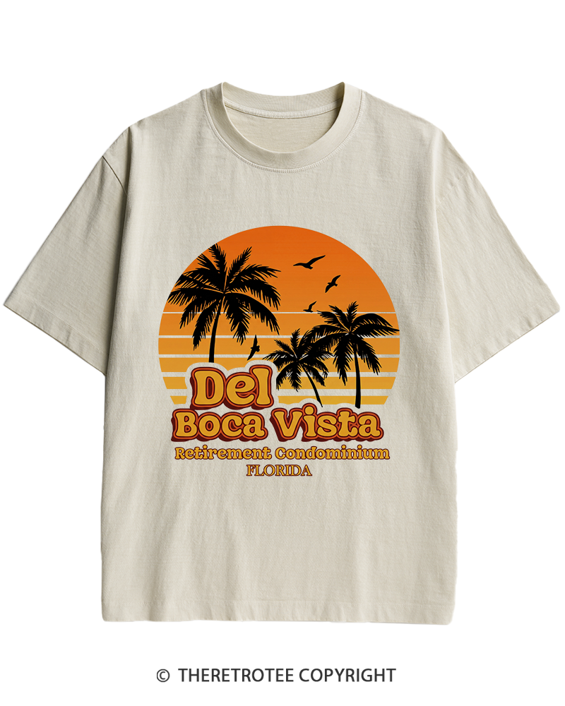 TheRetroTee Del Boca Vista 1990s Heavy Cotton T-Shirt
