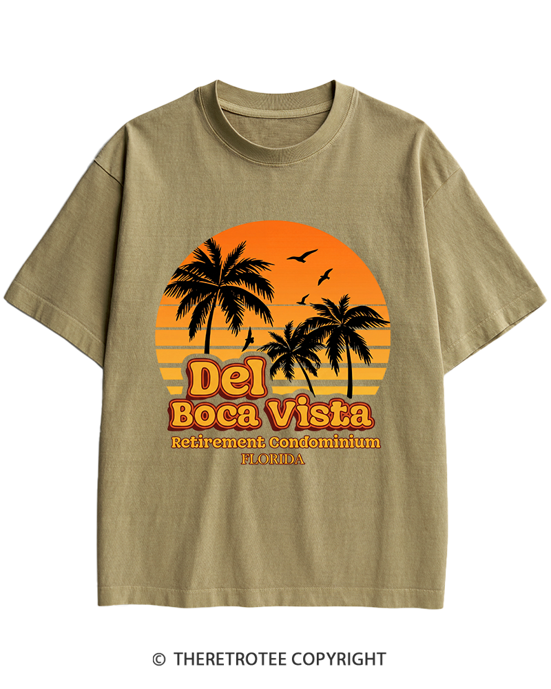 TheRetroTee Del Boca Vista 1990s Heavy Cotton T-Shirt
