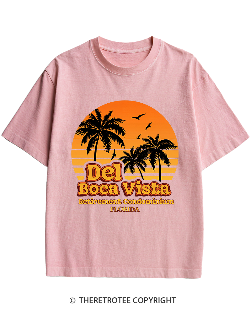 TheRetroTee Del Boca Vista 1990s Heavy Cotton T-Shirt
