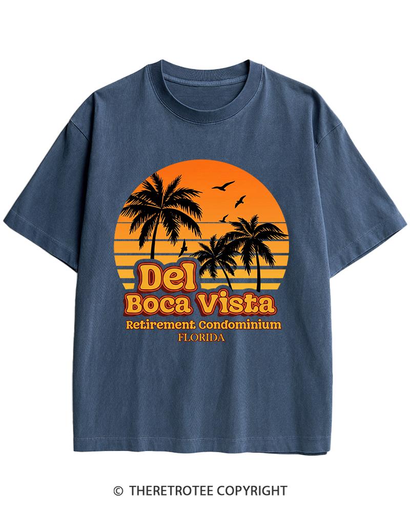 TheRetroTee Del Boca Vista 1990s Heavy Cotton T-Shirt