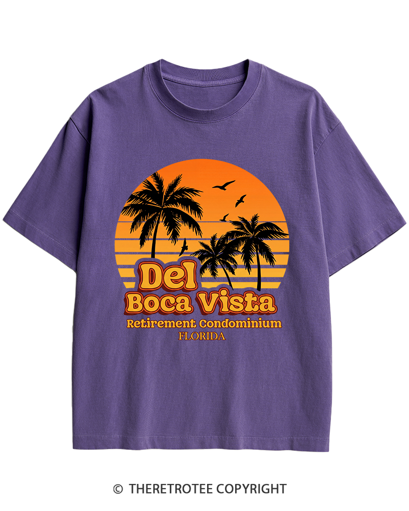 TheRetroTee Del Boca Vista 1990s Heavy Cotton T-Shirt