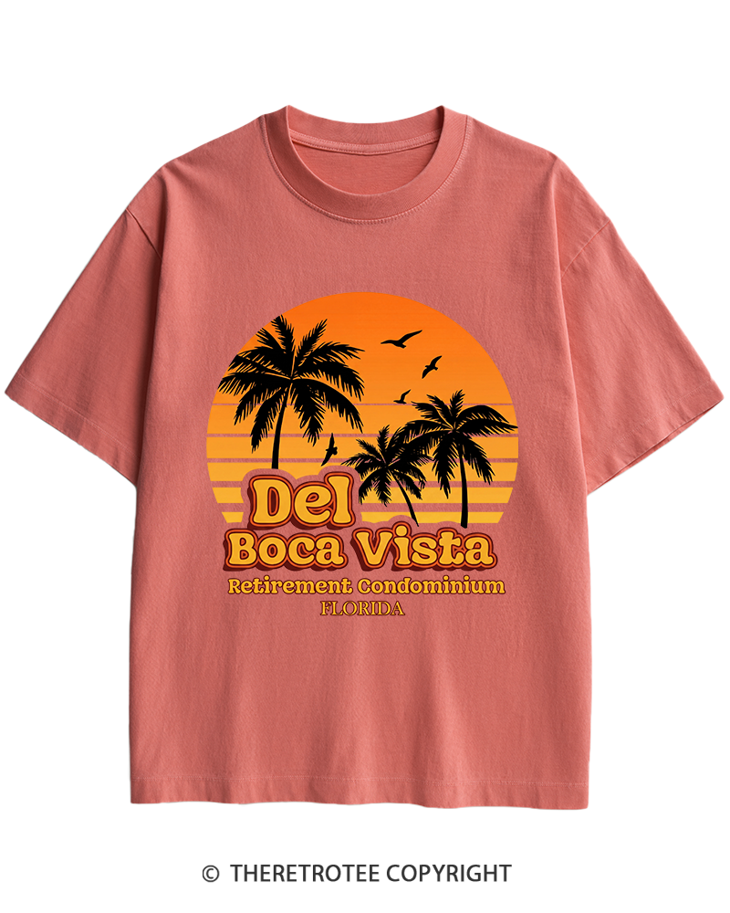 TheRetroTee Del Boca Vista 1990s Heavy Cotton T-Shirt