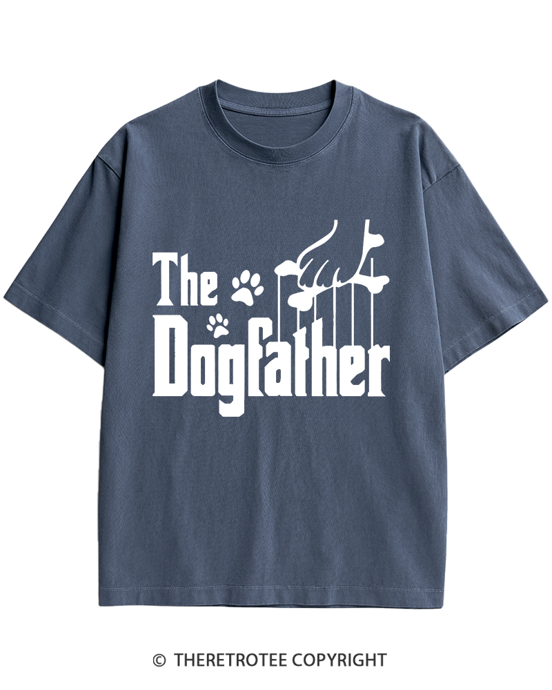 TheRetroTee The Dogfather 1990s Heavy Cotton T-Shirt