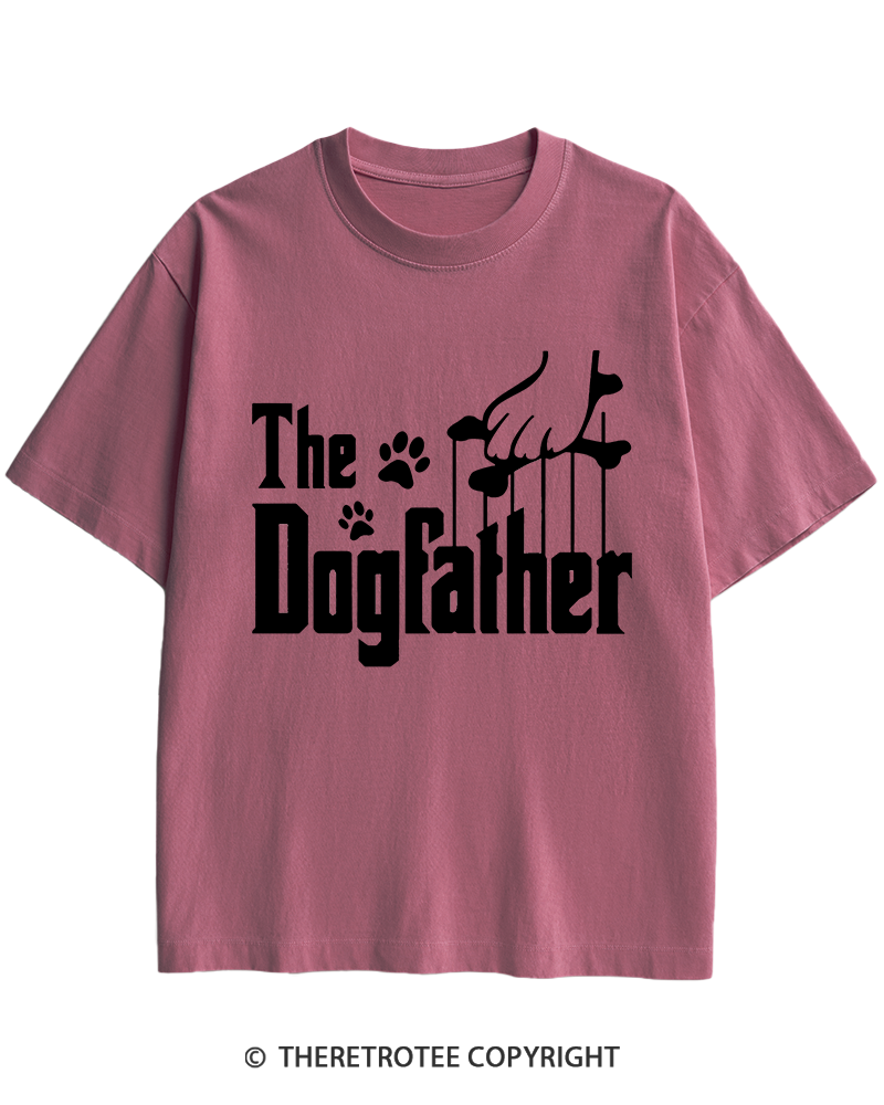 TheRetroTee The Dogfather 1990s Heavy Cotton T-Shirt