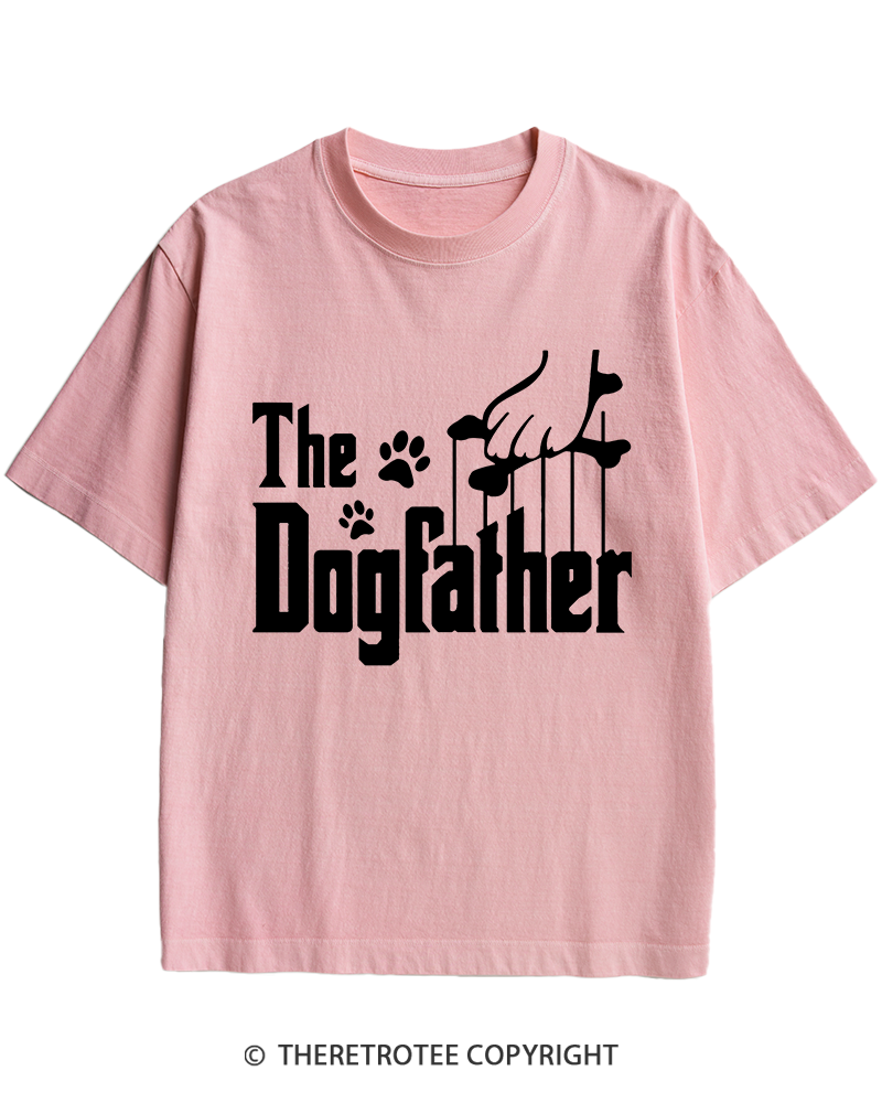 TheRetroTee The Dogfather 1990s Heavy Cotton T-Shirt