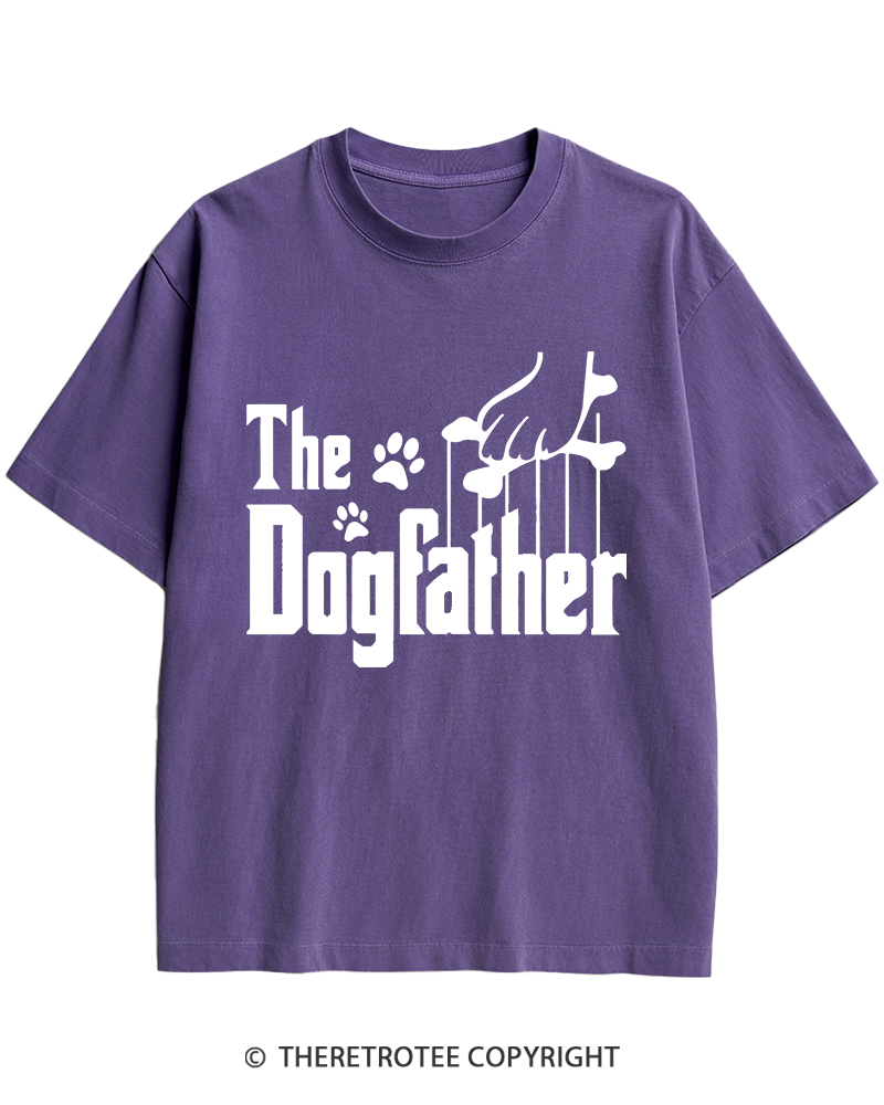 TheRetroTee The Dogfather 1990s Heavy Cotton T-Shirt