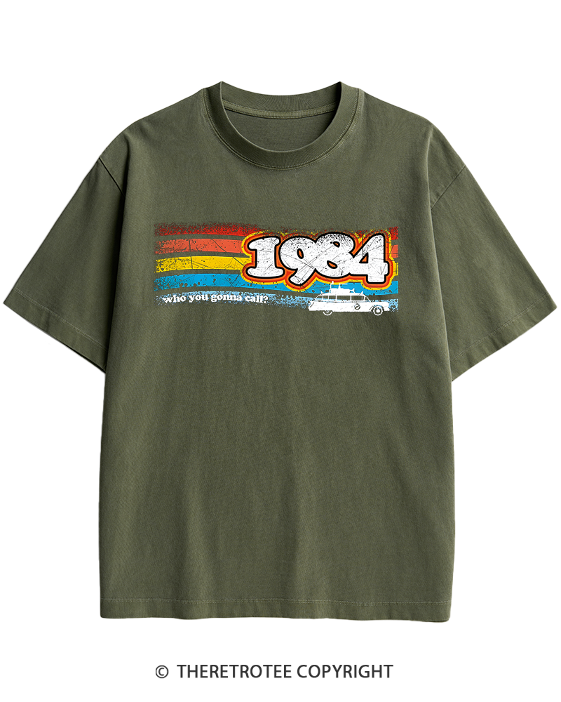 TheRetroTee 1984 Buster 1980s Heavy Cotton T-Shirt