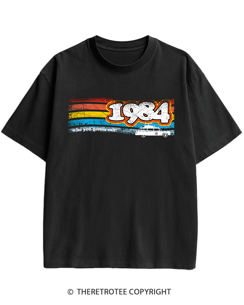 TheRetroTee 1984 Buster 1980s Heavy Cotton T-Shirt
