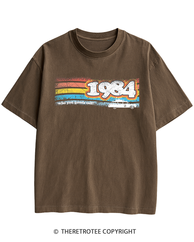 TheRetroTee 1984 Buster 1980s Heavy Cotton T-Shirt
