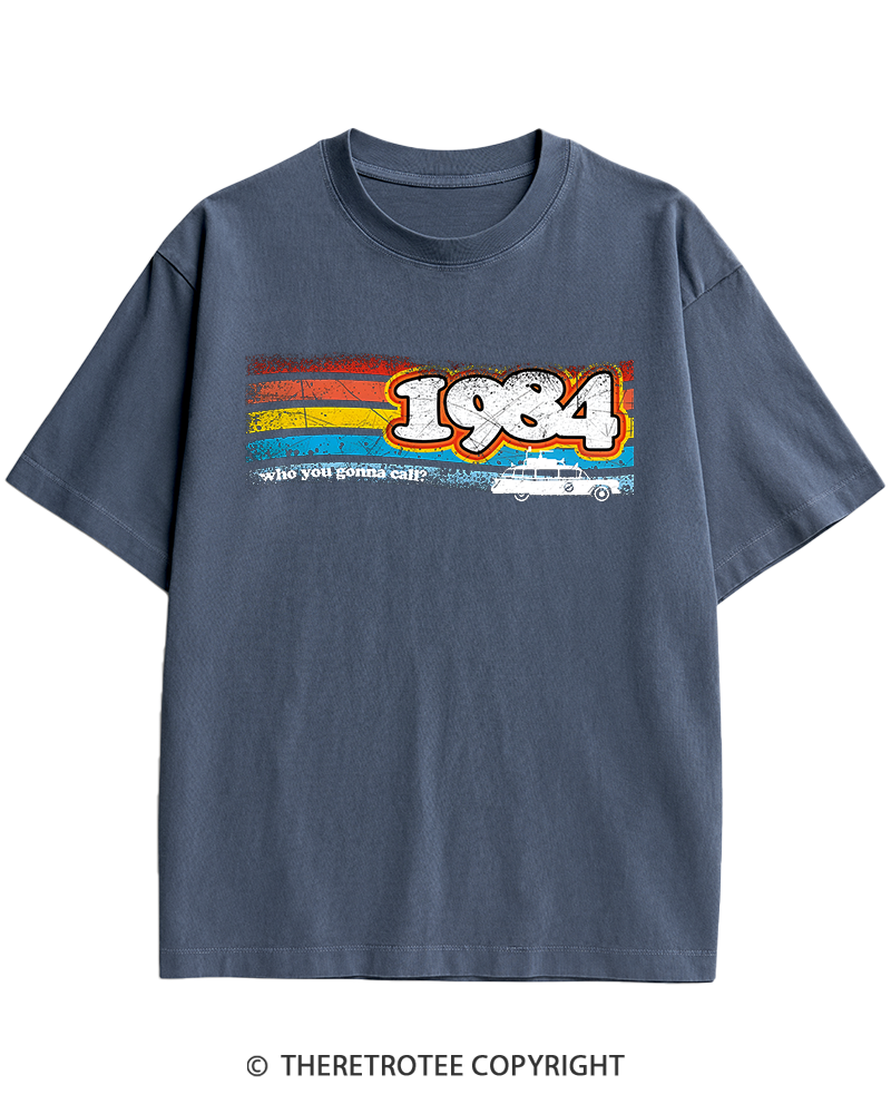 TheRetroTee 1984 Buster 1980s Heavy Cotton T-Shirt