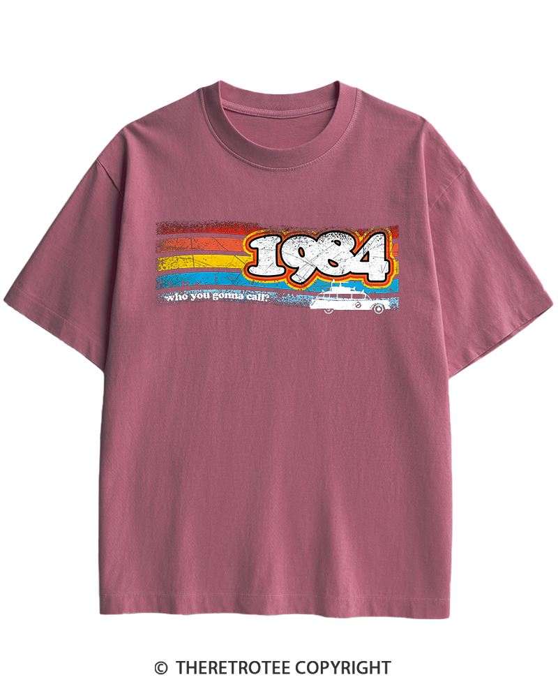 TheRetroTee 1984 Buster 1980s Heavy Cotton T-Shirt