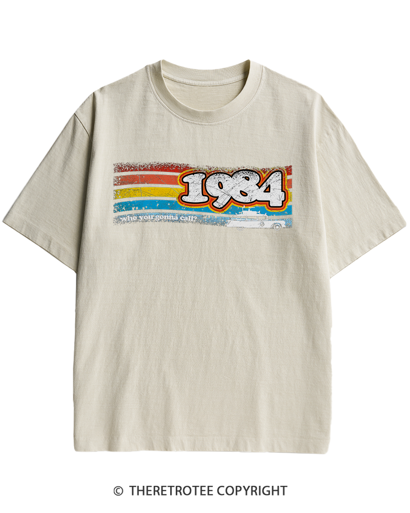 TheRetroTee 1984 Buster 1980s Heavy Cotton T-Shirt