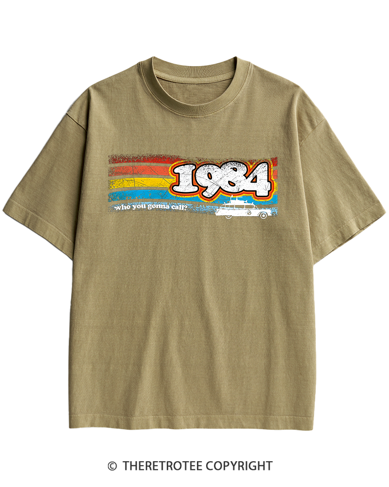 TheRetroTee 1984 Buster 1980s Heavy Cotton T-Shirt