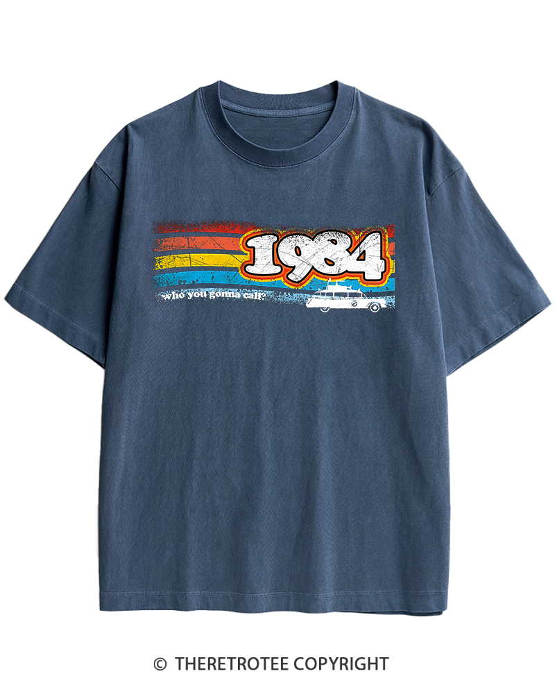 TheRetroTee 1984 Buster 1980s Heavy Cotton T-Shirt