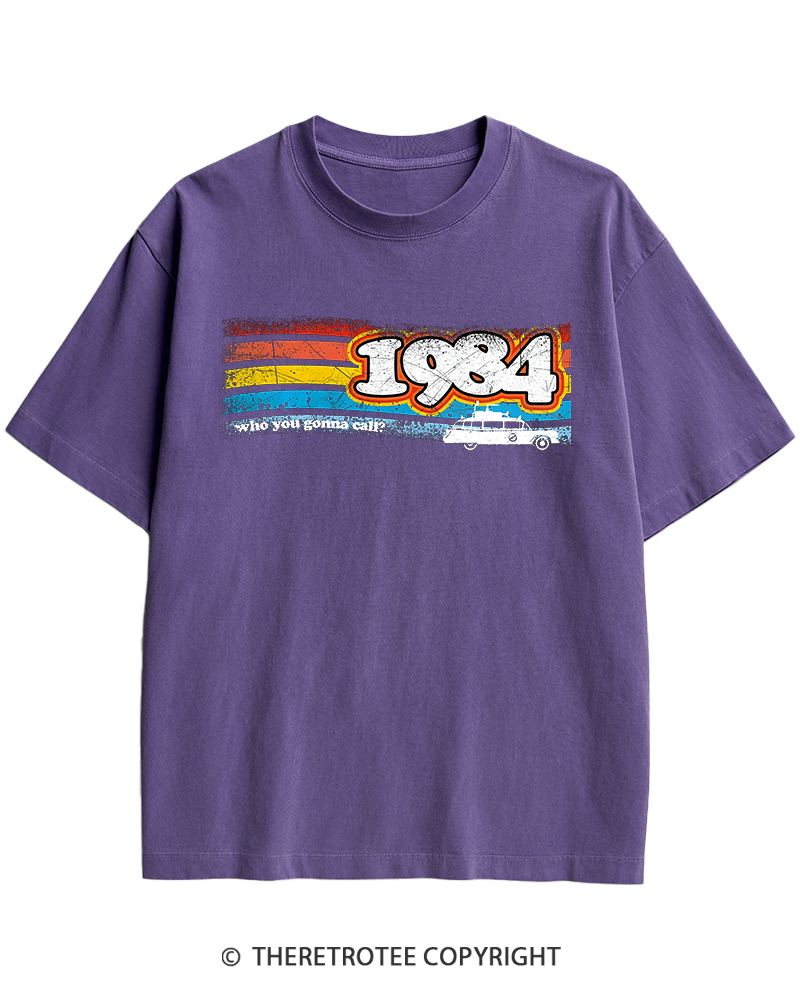 TheRetroTee 1984 Buster 1980s Heavy Cotton T-Shirt