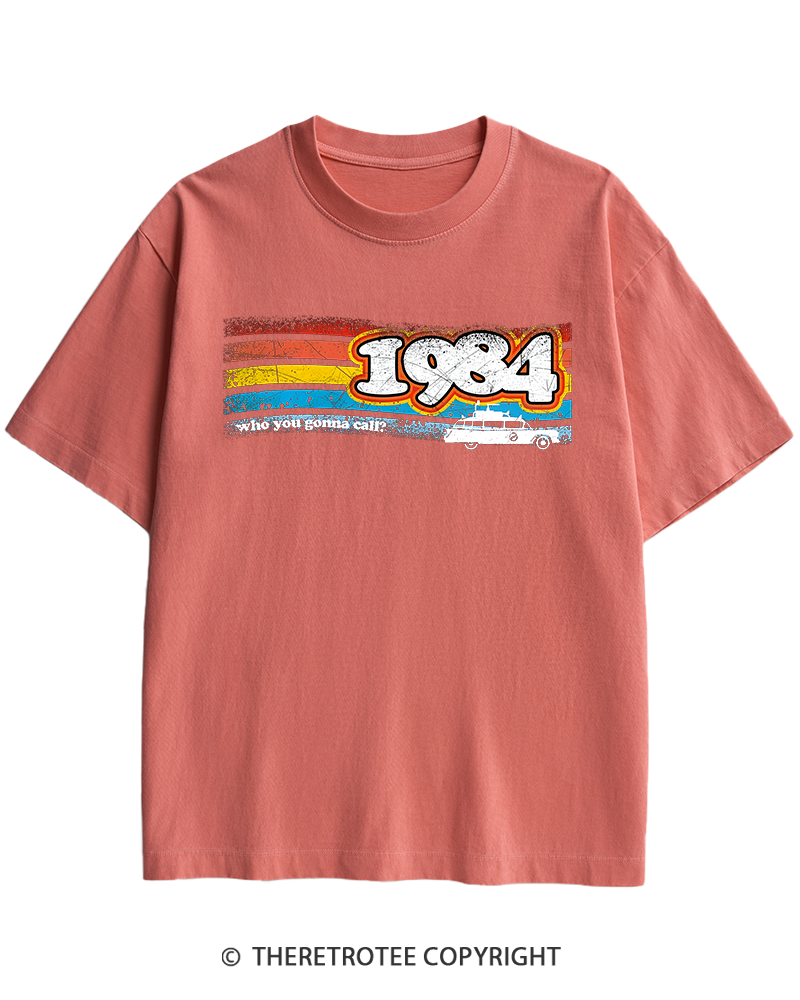 TheRetroTee 1984 Buster 1980s Heavy Cotton T-Shirt