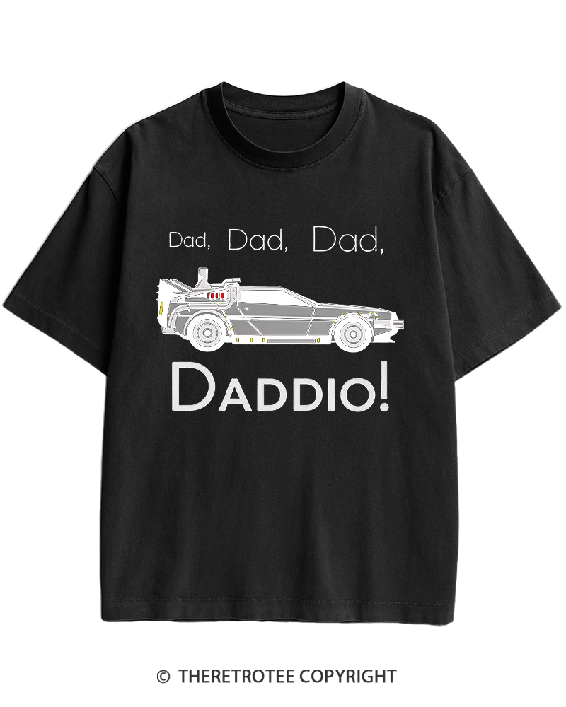 TheRetroTee Dad Daddio 1980s Heavy Cotton T-Shirt