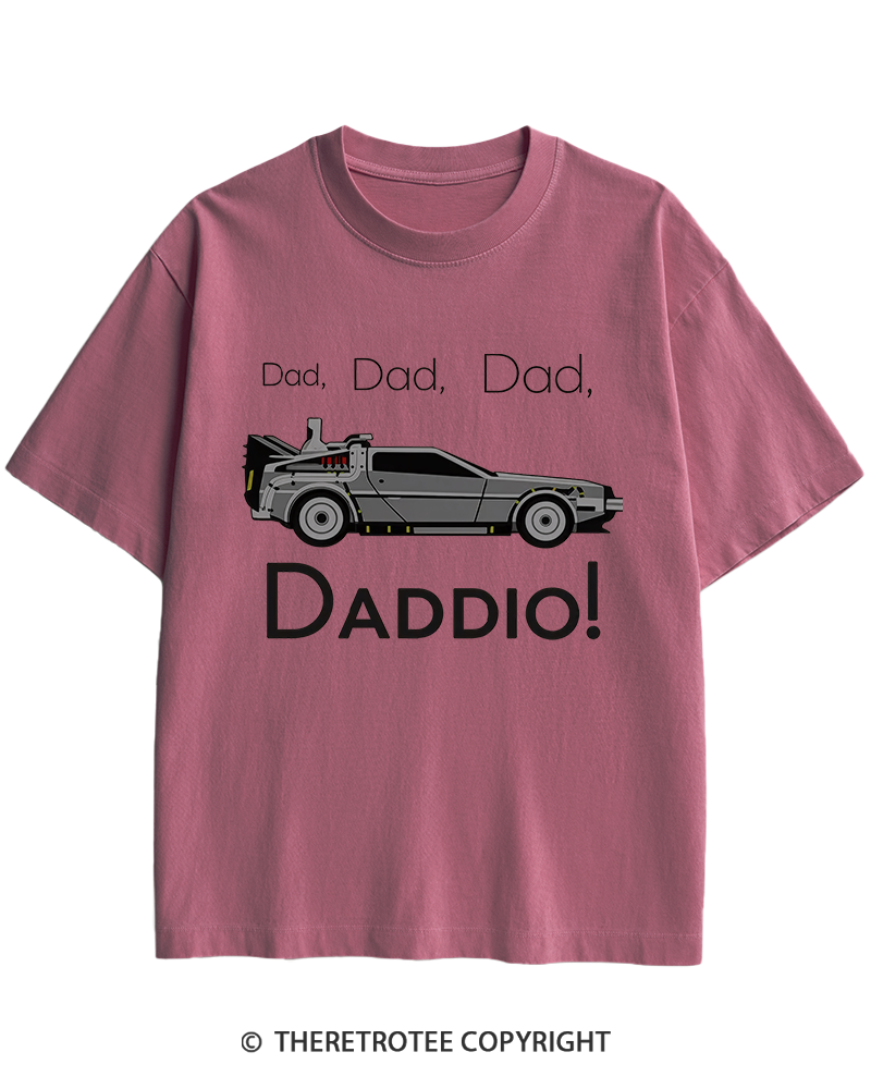 TheRetroTee Dad Daddio 1980s Heavy Cotton T-Shirt