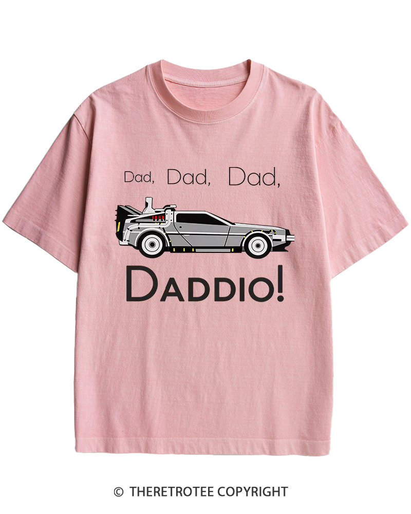 TheRetroTee Dad Daddio 1980s Heavy Cotton T-Shirt