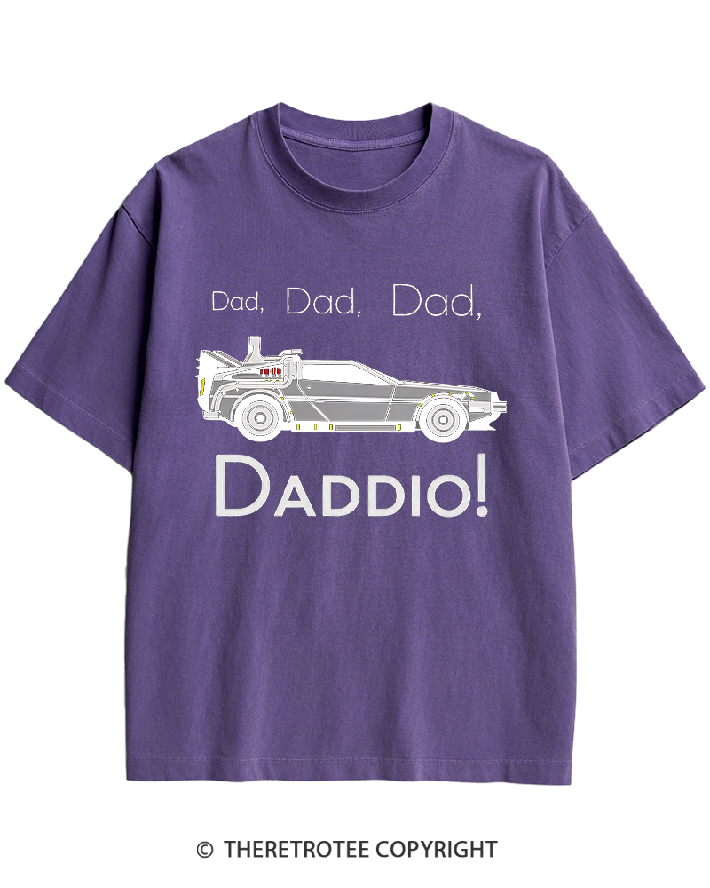 TheRetroTee Dad Daddio 1980s Heavy Cotton T-Shirt
