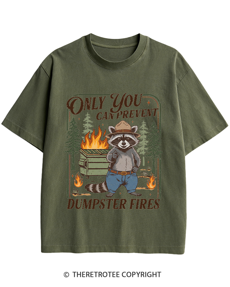 TheRetroTee Only You Can Prevent 1970s Heavy Cotton T-Shirt