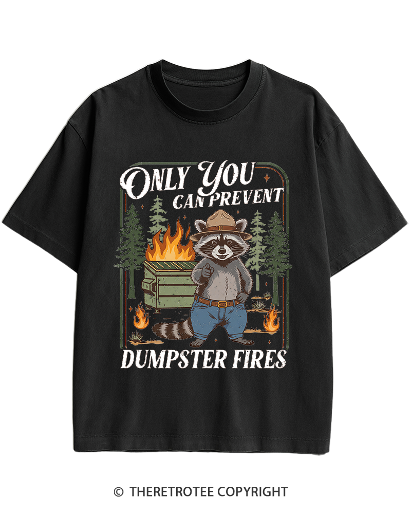 TheRetroTee Only You Can Prevent 1970s Heavy Cotton T-Shirt
