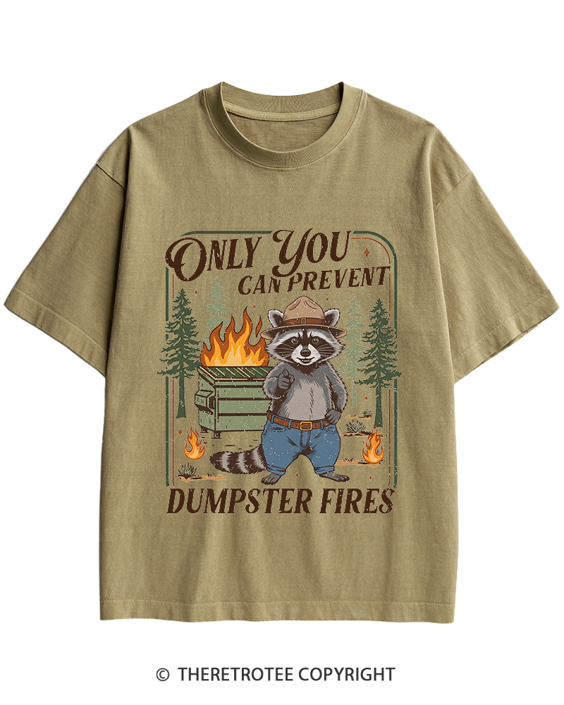 TheRetroTee Only You Can Prevent 1970s Heavy Cotton T-Shirt