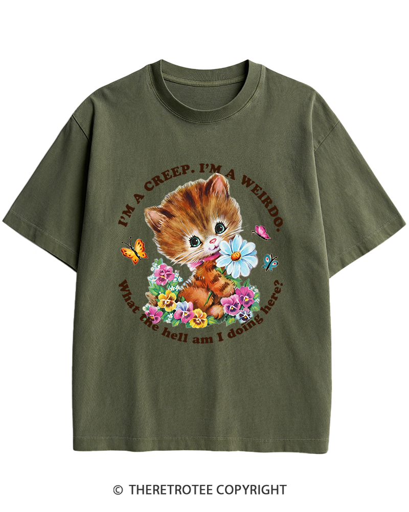 TheRetroTee I'm a Creep 1990s Heavy Cotton T-Shirt