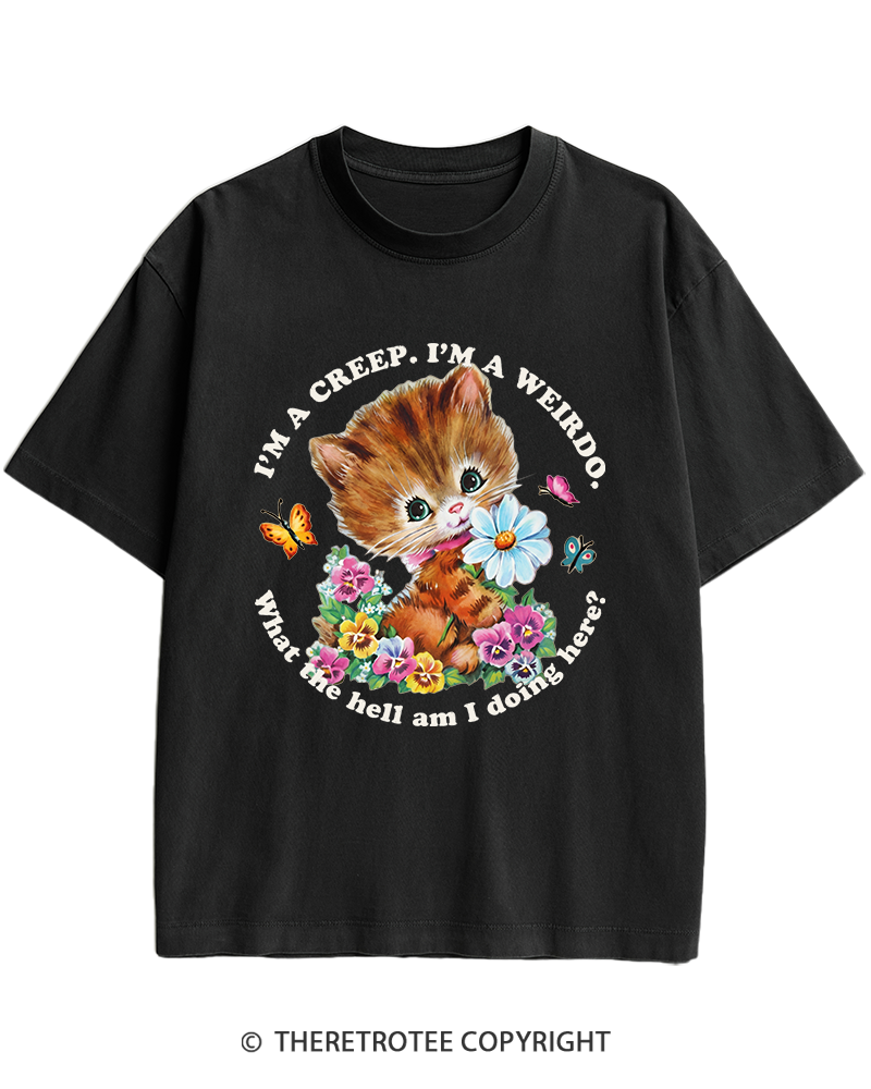 TheRetroTee I'm a Creep 1990s Heavy Cotton T-Shirt