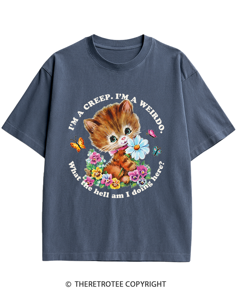 TheRetroTee I'm a Creep 1990s Heavy Cotton T-Shirt