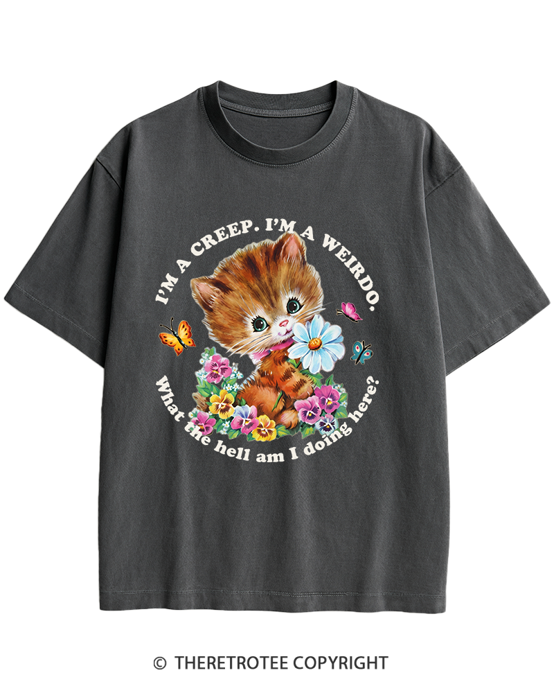 TheRetroTee I'm a Creep 1990s Heavy Cotton T-Shirt