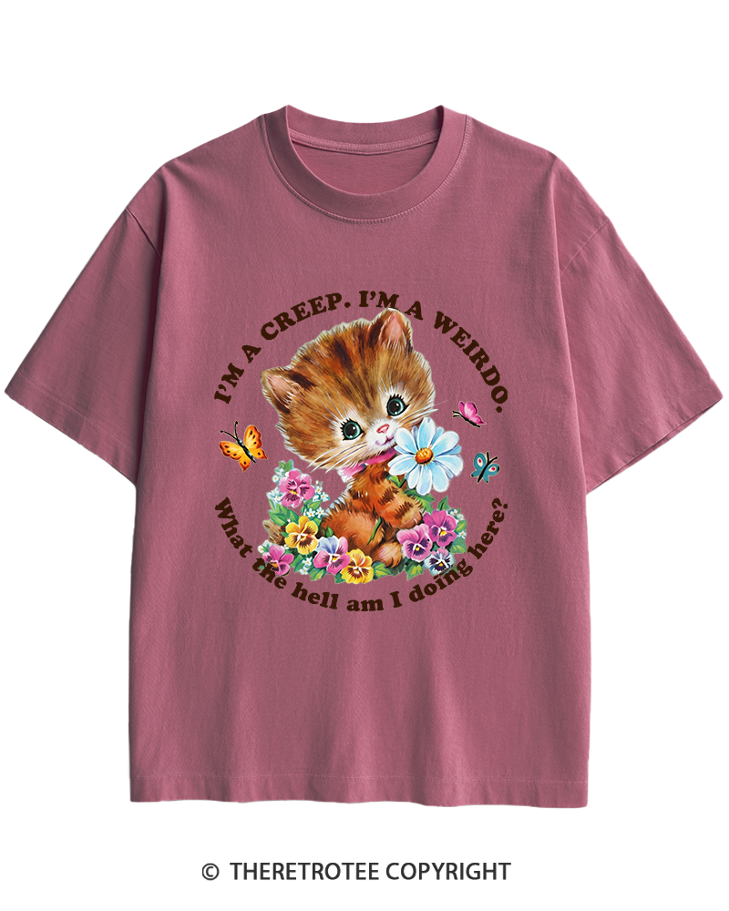 TheRetroTee I'm a Creep 1990s Heavy Cotton T-Shirt