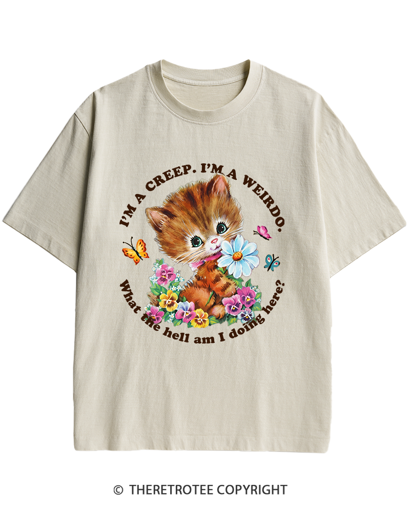 TheRetroTee I'm a Creep 1990s Heavy Cotton T-Shirt