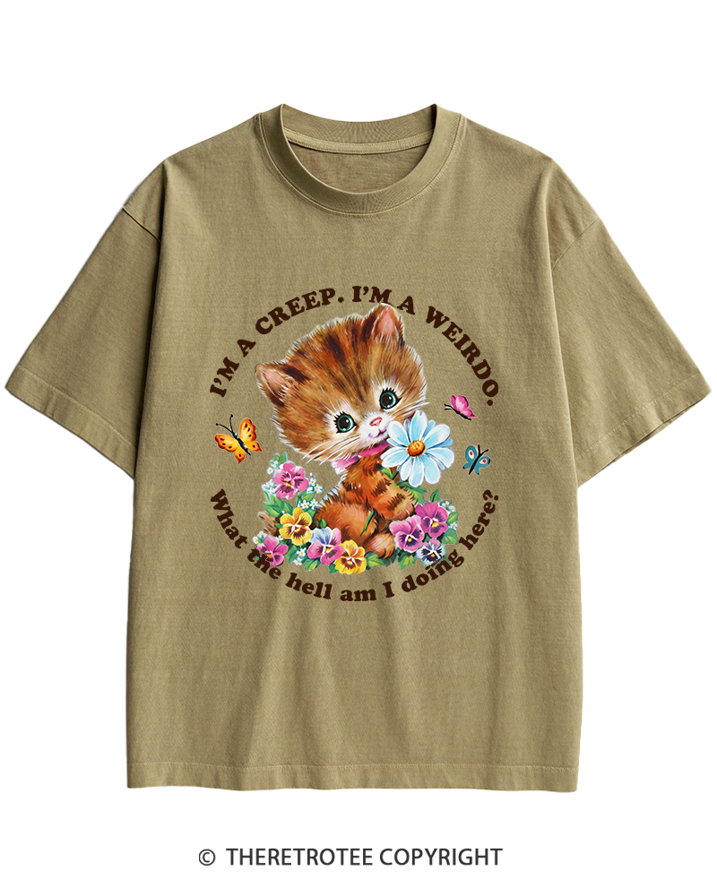 TheRetroTee I'm a Creep 1990s Heavy Cotton T-Shirt
