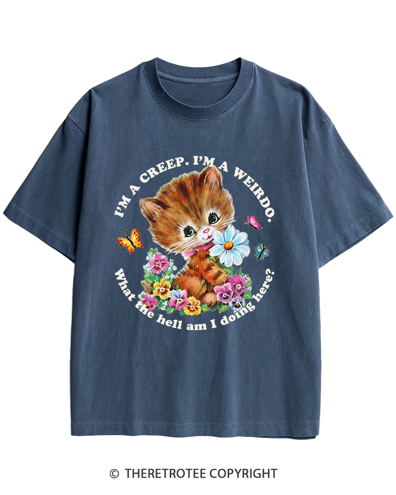 TheRetroTee I'm a Creep 1990s Heavy Cotton T-Shirt
