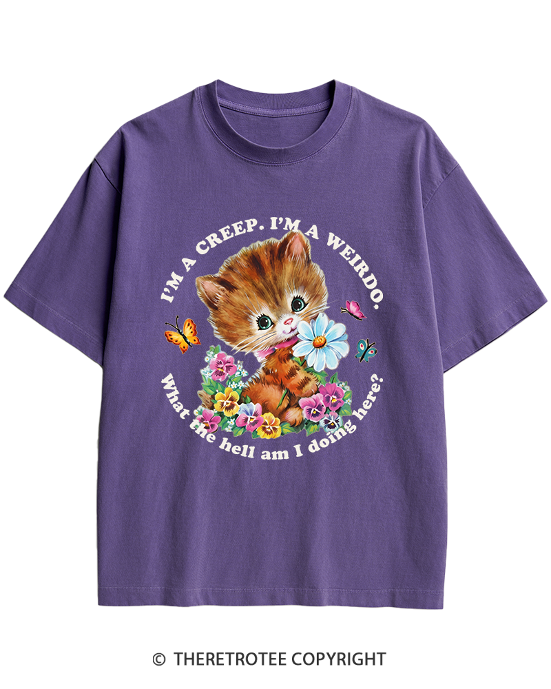 TheRetroTee I'm a Creep 1990s Heavy Cotton T-Shirt