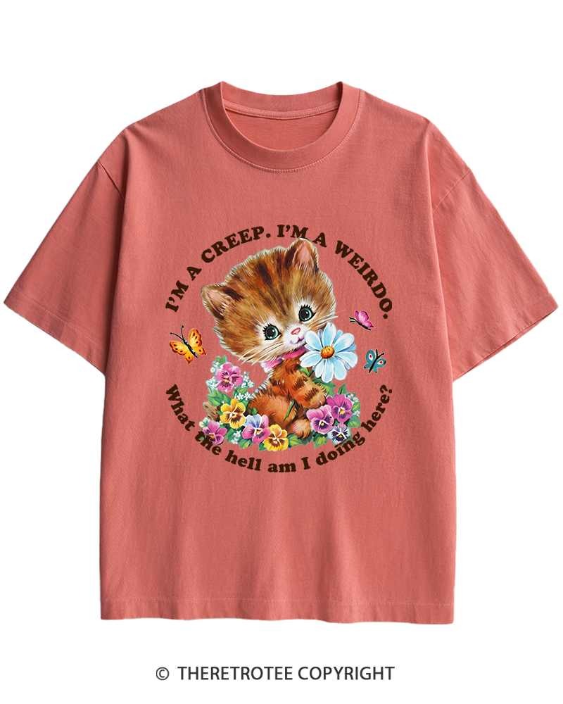 TheRetroTee I'm a Creep 1990s Heavy Cotton T-Shirt