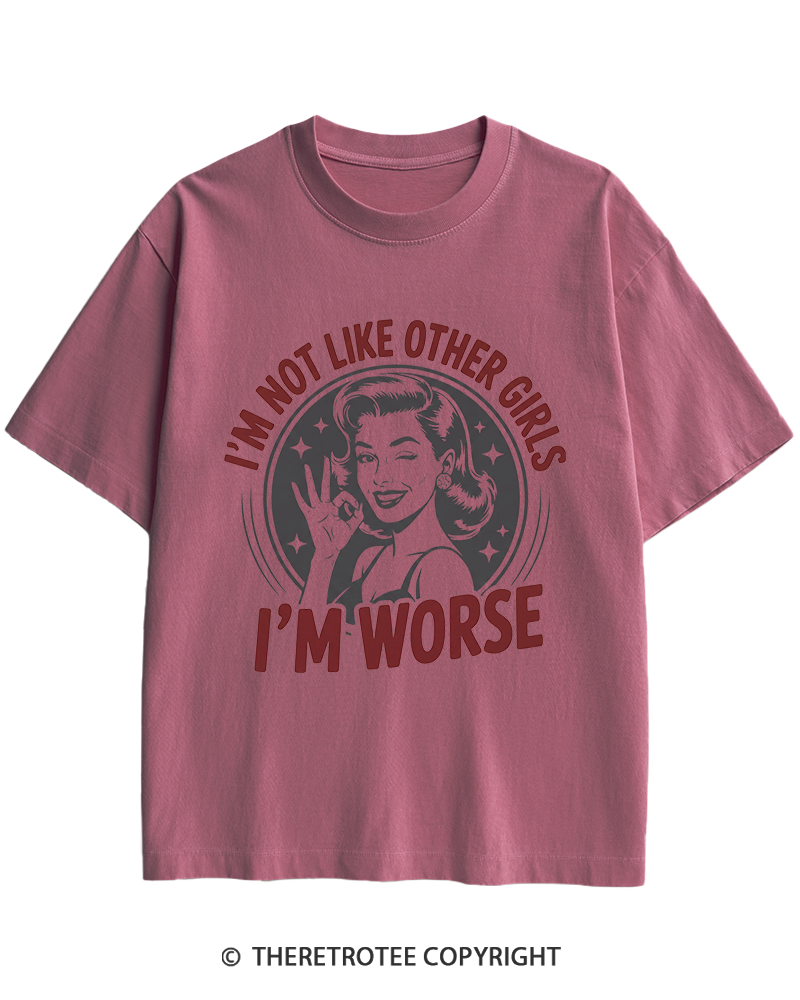 TheRetroTee I’m Not Like Other Girls 1950s Heavy Cotton T-Shirt