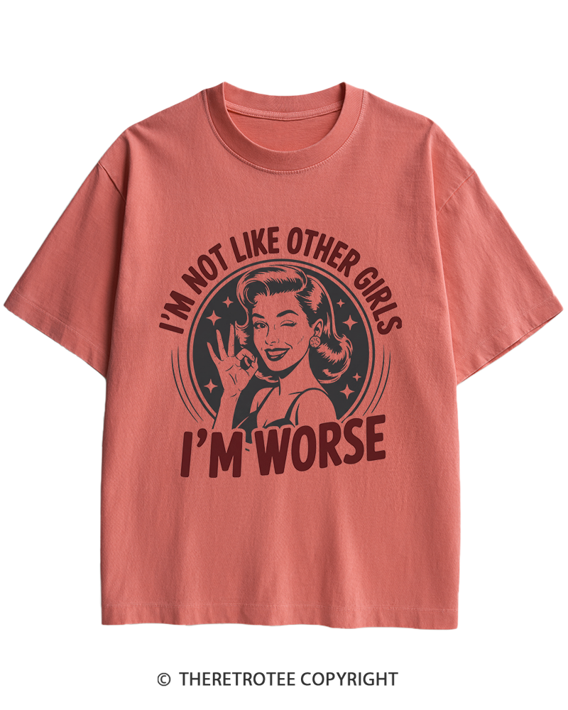TheRetroTee I’m Not Like Other Girls 1950s Heavy Cotton T-Shirt