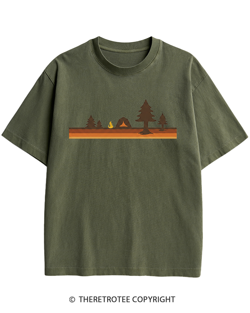 TheRetroTee Camper 1980s Heavy Cotton T-Shirt