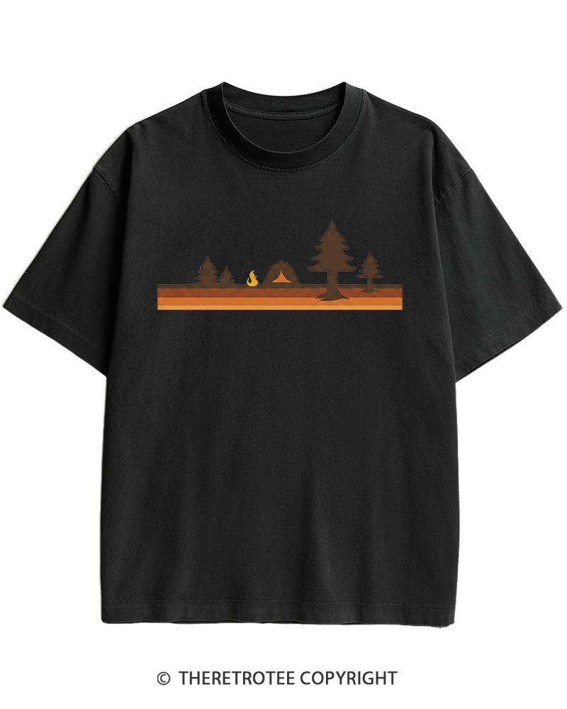 TheRetroTee Camper 1980s Heavy Cotton T-Shirt