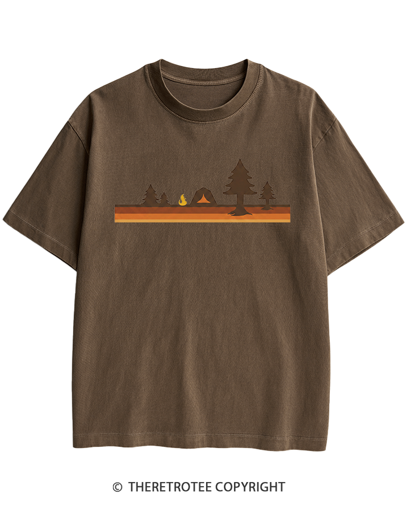 TheRetroTee Camper 1980s Heavy Cotton T-Shirt